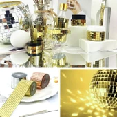 Buffer®1 Metre Uzunluğunda Gold Renk Aynalı Mozaik Taşlı Dekor Bandı 4 Cm X 1 Mt - 4