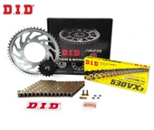 ZİNCİR DİŞLİ SETİ KAWASAKI ZZR (1100 cc)  (1990-1992) / KAWASAKI / ZZR / 1100cc / ZİNCİR: DID-530VX3 (Gold)-110 / ÖN-ARKA DİŞLİ: JT (17T-45T) / 1990-1991-1992-1993-1994-1995-1996-1997-1998-1999-2000-2 - 1