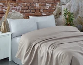 Komfort Home Çift Kişilik Ranforce Pike Takımı / S. Kahve - 1