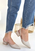 Jenti Bej Cilt Kadın Topuklu Ayakkabı thumbnail 2