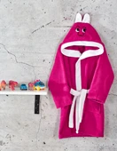 Komfort Home Kapşonlu %100 Pamuklu Çocuk Bornoz / 3-4 Yaş - 1