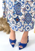 Lotta Mavi Cilt Kadın Topuklu Ayakkabı thumbnail 2
