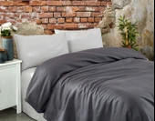 Komfort Home Çift Kişilik Ranforce Pike Takımı / Antrasit - 1