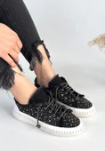 Guji Siyah Kot Bağcıklı Kadın Spor Ayakkabı thumbnail 2