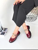 Okira Bordo Rugan Oxford Ayakkabı - 1