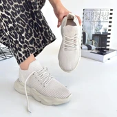 Henta Bej Triko Bağcıklı Spor Ayakkabı thumbnail 4