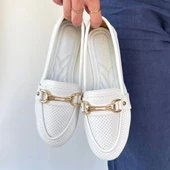 Rain Beyaz Cilt Babet Ayakkabı thumbnail 4