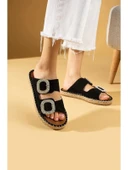 Hertas Siyah Nubuk Tokalı Terlik thumbnail 3