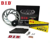 ZİNCİR DİŞLİ SETİ HONDA CBF 150 (150 cc)  (2004-2017) / HONDA / CBF 150 / 150cc / ZİNCİR: DID-428VX (Çelik)-126/ ÖN DİŞLİ: JT (15T) ARKA DİŞLİ: ORİJİNAL (T) / 2004-2005-2006-2007-2008-2009-2010-2011-2 - 1