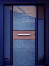 Tezwood 0147 Atrasik Çelik Kapı,Bas-Açlı Bina ve Apartman Kapısı Sağ Açılım thumbnail 1