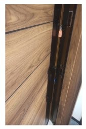 Tezwood Ahşap Kapı Sanayi 3553 Çelik Daire Kapısı Ahşap Kaplama Rustik Model thumbnail 4