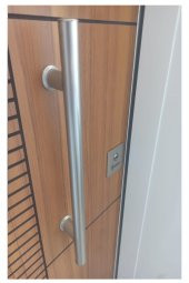 Tezwood 1593BK Rustik Model Çelik Daire Kapısı,Kale Kilit - 2