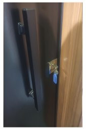 Tezwood Ahşap Kapı Sanayi 3458 Ahşap Kabartmalı Daire Çelik Kapısı,Kale Kilit Sistemi thumbnail 5