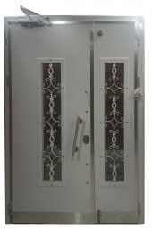 Tezwood 0161 Beyaz Villa Kapısı,Lüks Bina Giriş Kapısı,Çelik Kapı - 6