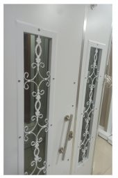 Tezwood 0161 Beyaz Villa Kapısı,Lüks Bina Giriş Kapısı,Çelik Kapı - 7