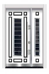 Tezwood 0158 Lüks Villa Kapısı,Apartman Giriş Kapısı,Bina Giriş Kapısı - 7