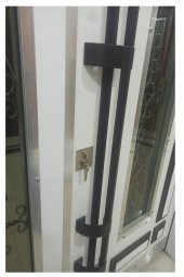 Tezwood 0161 Beyaz Villa Kapısı,Lüks Bina Giriş Kapısı,Çelik Kapı - 8