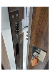 Tezwood 0155 Apartman Giriş Kapısı,Modern Çelik Kapı,Yağmura Dayanıklı - 6