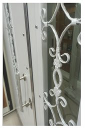 Tezwood 0161 Beyaz Villa Kapısı,Lüks Bina Giriş Kapısı,Çelik Kapı - 10