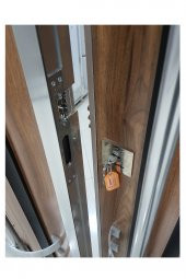 Tezwood 0155 Apartman Giriş Kapısı,Modern Çelik Kapı,Yağmura Dayanıklı - 7