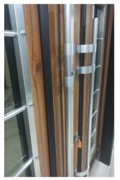 Tezwood 0155 Apartman Giriş Kapısı,Modern Çelik Kapı,Yağmura Dayanıklı - 11