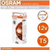 Osram 12V T5 1.2 Watt  Ampul Gösterge Göğüs Ampulü 10 Adet - 2