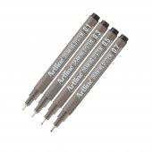 Teknik Çizim Kalemi 0.1 - 0.3 - 0.5 - 0.7 Mm Siyah 4 Lü Set Artline Drawing Teknik Çizim Kalemi - 1