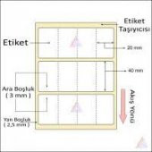 40X20 YAN YANA 4LÜ BARKOD ETİKETİ EKO TERMAL KUŞE 1 ADET FİYATI 4000 SARIM - 2