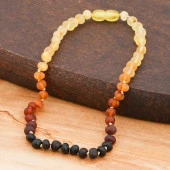 Bebek Damla Kehribar Diş Kolye thumbnail 5