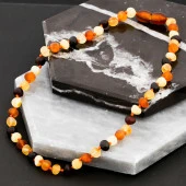 Bebek Damla Kehribar Diş Kolye thumbnail 3