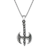 Gümüş Balta Kolye thumbnail 3