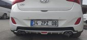 Üniversal Arka Difüzör Tampon Eki Dörtlü Egsoz Çıkışı Difizör - 4