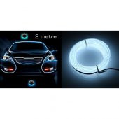 Flexible Beyaz Tube Neon Kablo 2 Metre 378814 - 1
