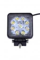 9 Ledli Projektör Led li Sis Far İş Makinası ve Araçlar Off Road Gündüz Farı Çalışma Lambası - 1