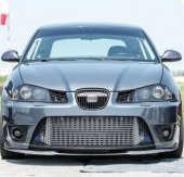 Seat İbiza MK4 uyumlu Çupra Ön Tampon Lipi Cupra Lip 3 Parça - 1