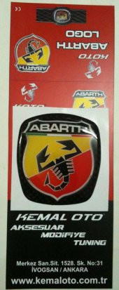 Fiat Bravo Abarth Logo Ön Arka Takım Rozet - 3