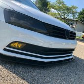 Volkswagen Jetta Mk6 için Ön Tampon 3 Parça Lip 2010-2018 Siyah - 1