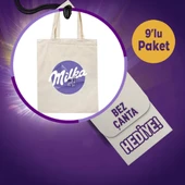 Milkaseverler Çikolata Paketi (Milka Bez Çanta Hediyeli) thumbnail 2