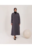 AYSUN TEKSTİL Geniş Kesim Düz Renk Namaz Elbisesi & Sabahlık - 2