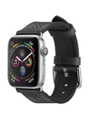 Spigen Apple Watch 42mm Seri 10 - 41mm Seri 9/8/7 - 40mm Seri SE2/SE/6/5/4 ile Uyumlu Kordon Kayış Band Retro Fit Black - 1