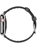 Spigen Apple Watch 42mm Seri 10 - 41mm Seri 9/8/7 - 40mm Seri SE2/SE/6/5/4 ile Uyumlu Kordon Kayış Band Retro Fit Black - 3
