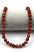 Red Jasper Doğal Taş Dizi 8 mm Küre Kesim thumbnail 2