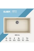 EVIER Granit Evye Nero XXL BEIGE - BEJ (KREM) I (76.5x45.5) - 2