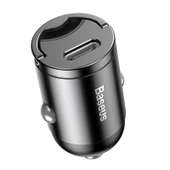 BASEUS TİNY STAR MİNİ ARAÇ ŞARJ CİH.1C 30W GRİ - 1