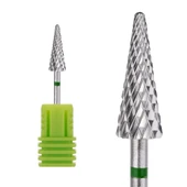 Manikür Çıkarma Çelik Törpü Ucu Mızrak Koni Yeşil 006 - 1