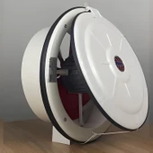 Baca Tipi Kapaklı Aspiratör Sessiz 200 mm Havalandırma Fan Ev ve Sanayi Tipi Güçlü Hava Koku Emişli thumbnail 4