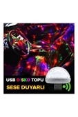Le Moins Cher Usb Disko Topu Sese Duyarlı Renkli Canlı Işık Rgb Müzik Duyarlı thumbnail 3