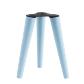 3 Adet Ahşap Ayak 40 Cm Açık Mavi M8 Civatalı Bağlantı Aparatlı Mobilya Tabure Sehpa Masa Destek Ayağı thumbnail 6