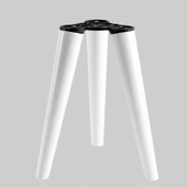 3 Adet Ahşap Ayak 40 Cm Beyaz M8 Civatalı Bağlantı Aparatlı Mobilya Tabure Sehpa Masa Destek Ayağı thumbnail 6