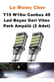 Le Moins Cher Fiat Fiorino T15 W16w Canbus 45 Led Beyaz 2 Adet Plaka Park Tavan thumbnail 5